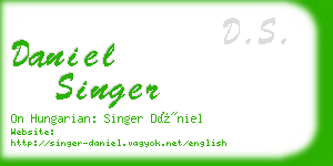 daniel singer business card